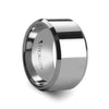 ARISH Men’s Extra Wide Tungsten Carbide Wedding Band Beveled Edges - 12mm