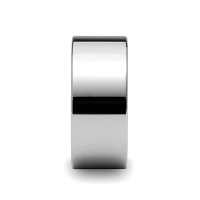 HOMER Men’s Pipe Cut Extra Wide Highly Polished Tungsten Carbide Ring- 10mm