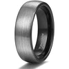 YORK Unisex Tungsten Engagement Wedding Band Brushed Finish - 4mm - 8mm