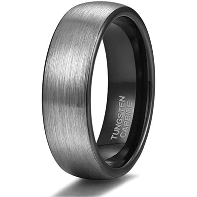 YORK Unisex Tungsten Engagement Wedding Band Brushed Finish - 4mm - 8mm