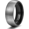 YORK Unisex Tungsten Engagement Wedding Band Brushed Finish - 4mm - 8mm